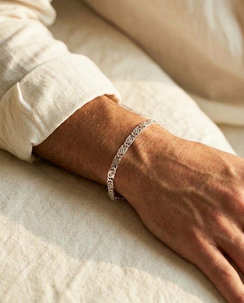 Pulsera Tejido Caracol en plata 925 — MARDAN JOYAS